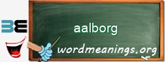 WordMeaning blackboard for aalborg